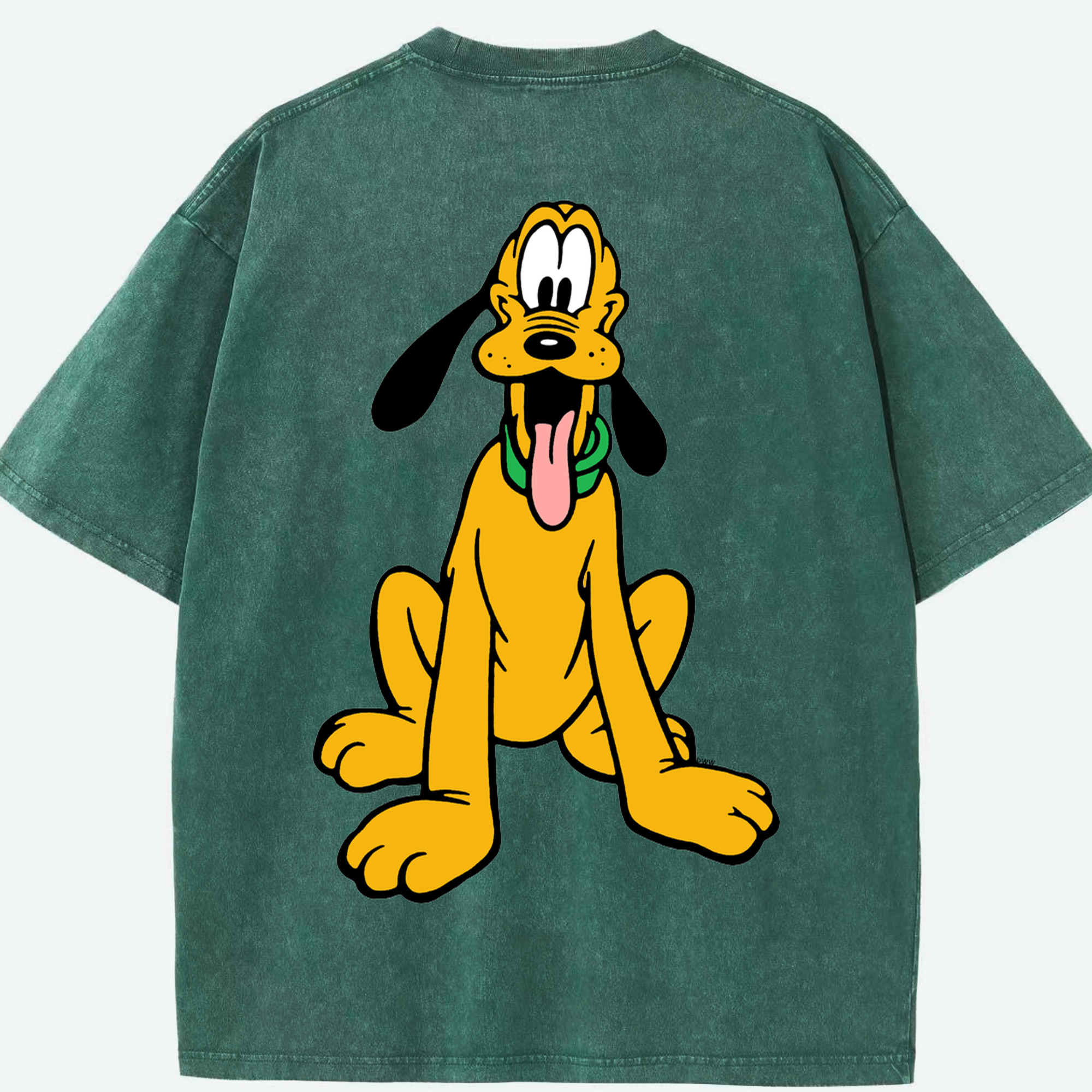 （画像用） ミッキーマウス Mickey Mouse 綿100% ヴィンテージ風 半袖Tシャツ（背面プリント）